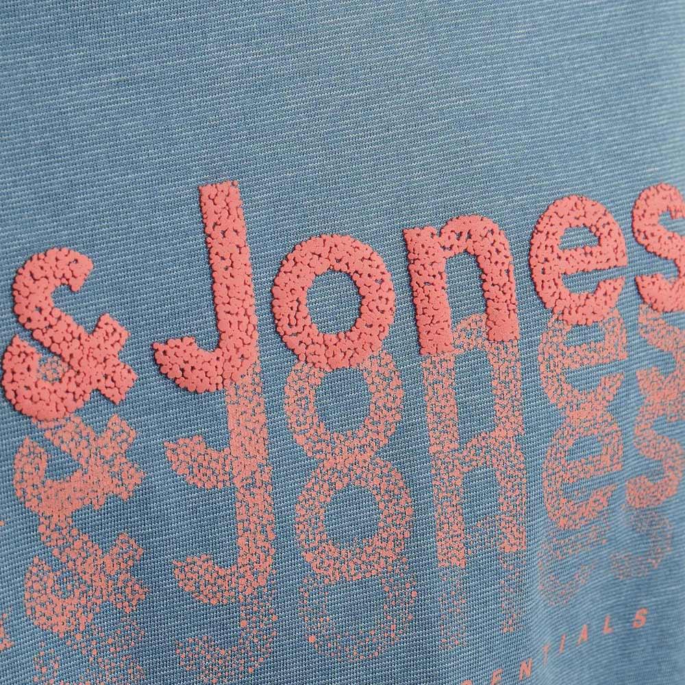 T-shirt Bleu/Orange Homme Jack & Jones Tex vue 3