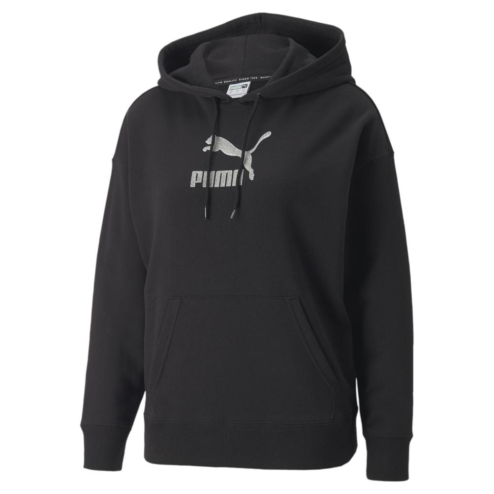 Sweat Noir Femme Puma Brand Love Metallic pas cher