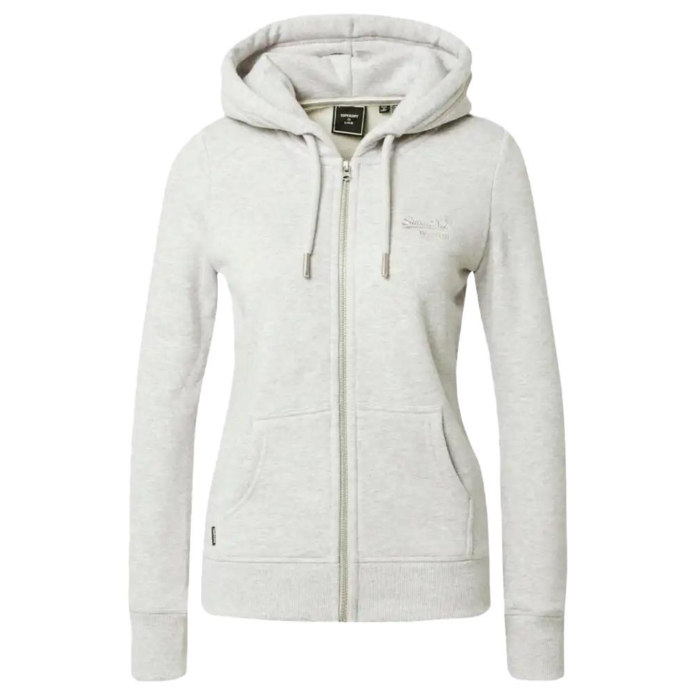 Sweat Gris Femme Superdry Vintage Logo vue 3