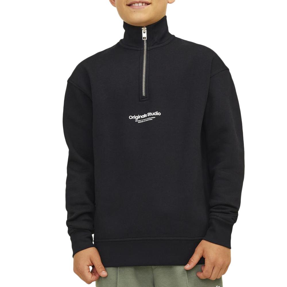 Sweat Noir Garçon Jack & Jones Vesterbro 12242475 pas cher