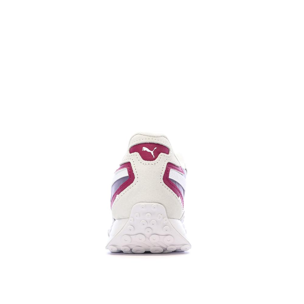 Baskets Blanches/Violettes Femme Puma Blktop vue 3