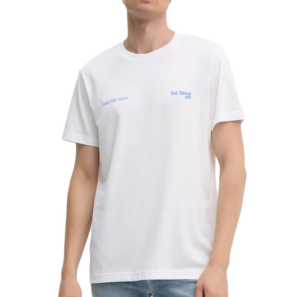 T-shirt Blanc Homme Calvin Klein Jeans 1978 pas cher