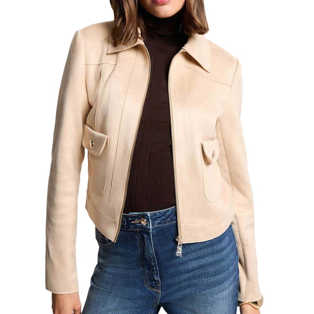 Veste Beige Morgan Femme GELATO pas cher
