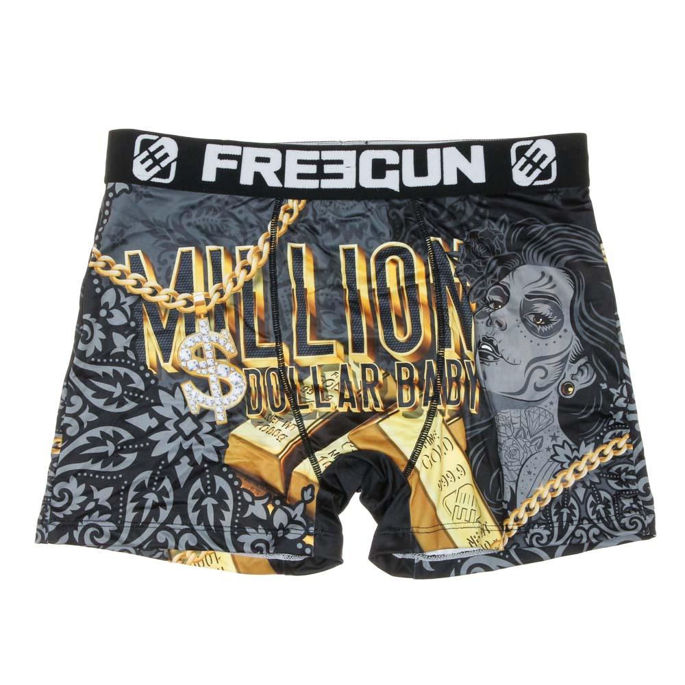 Boxer Gris/Doré Homme Freegun Gold pas cher