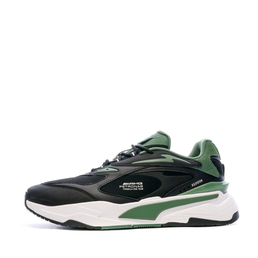 Baskets Noir/Vert Homme Puma Mercedes Mapf1 Rs-fast pas cher