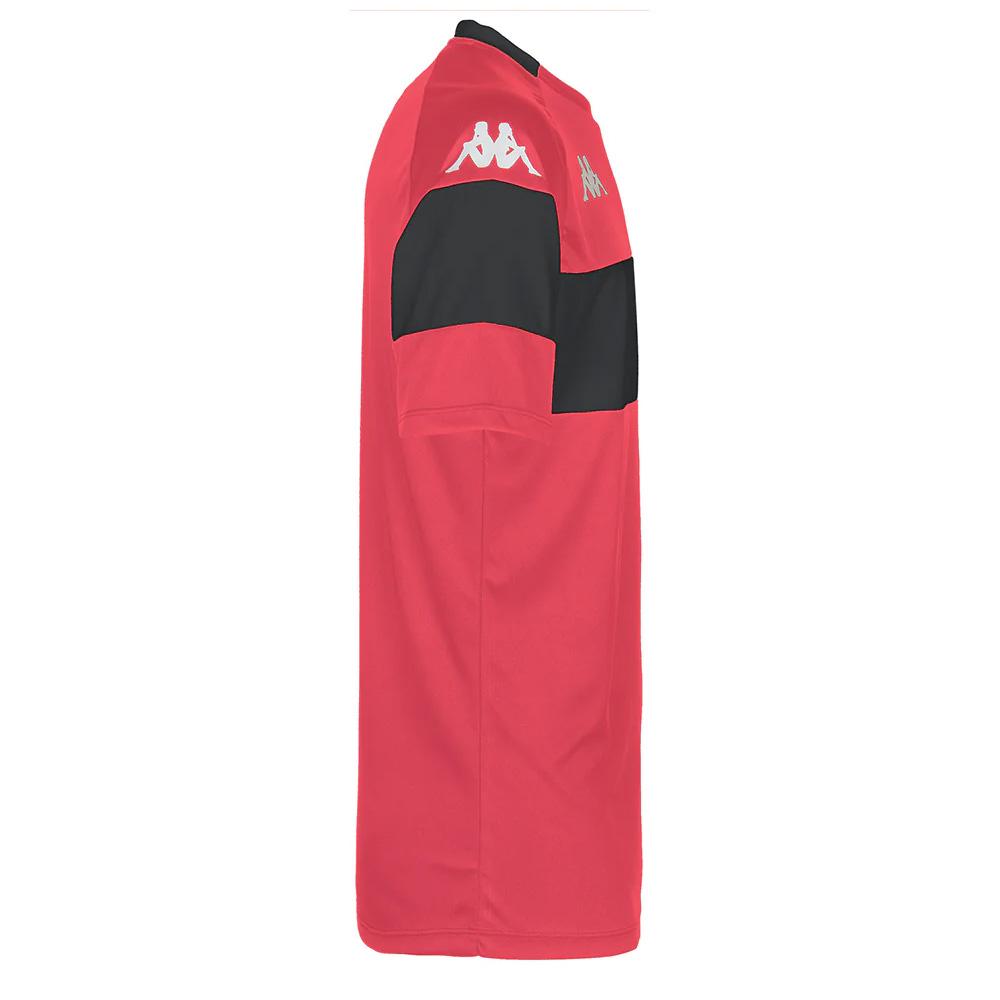 T-Shirt de Sport Rouge/Noir Homme Kappa Dareto 33133WWJR vue 2