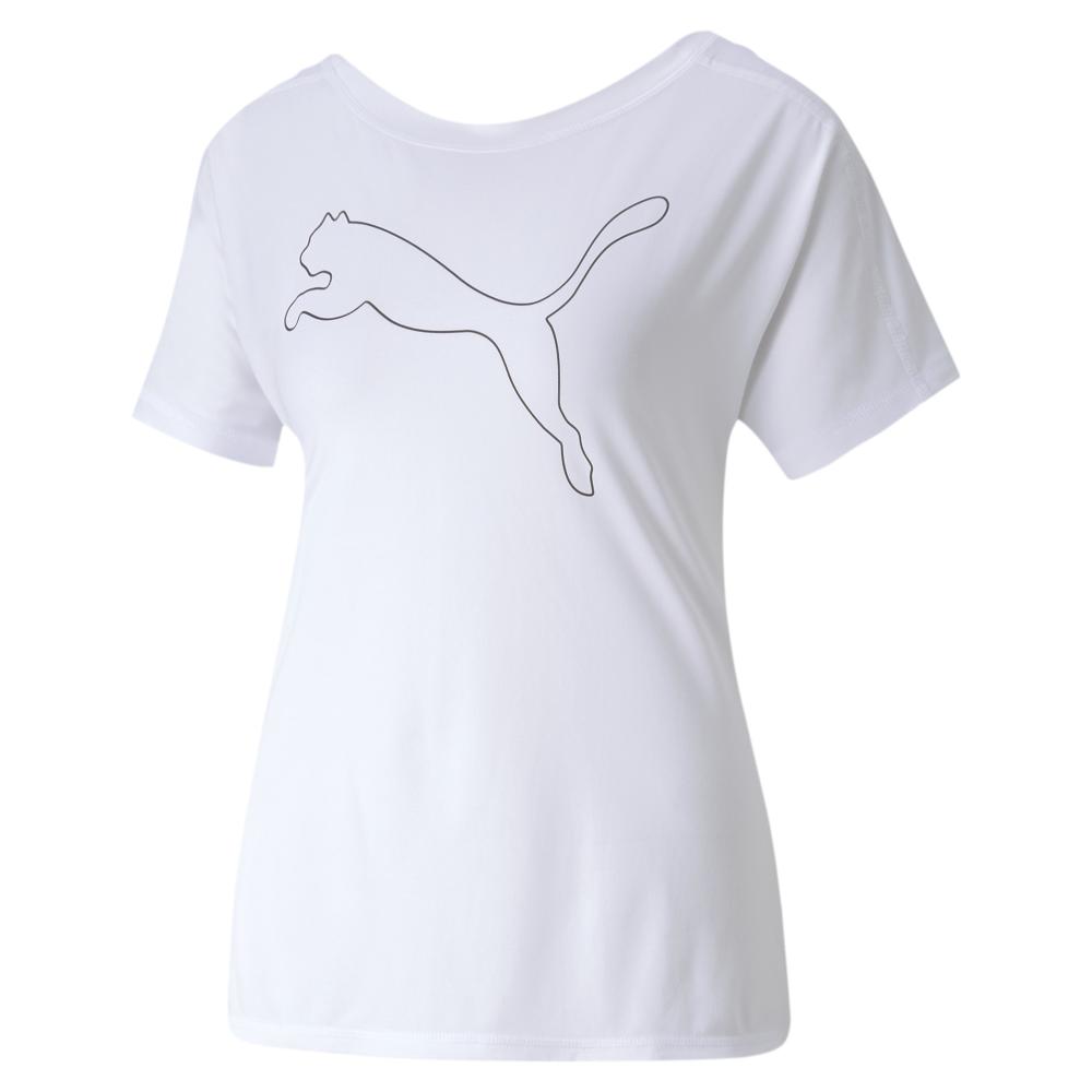 T-shirt Blanc Femme Puma Jersey Cat pas cher