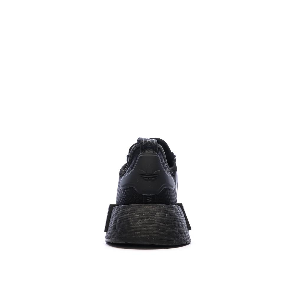 Baskets Noires Junior Femme Adidas Nmd_r1 vue 3