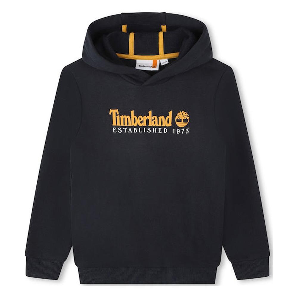 Sweat Marine/Jaune Garçon Timberland T25U56s pas cher