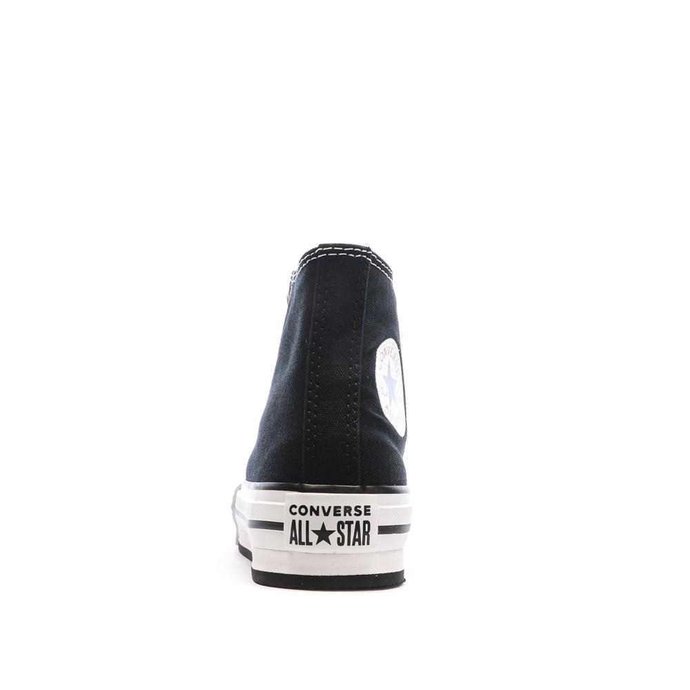 Baskets Noires Fille Converse All Star Eva Lift vue 3