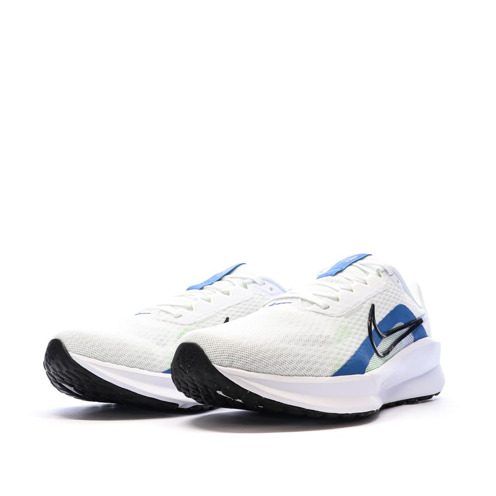 Baskets Blanches/Bleu Homme Nike Downshifter vue 6