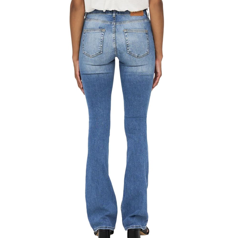 Jean Flared Bleu Clair Femme Only Blush Mid Flared vue 2