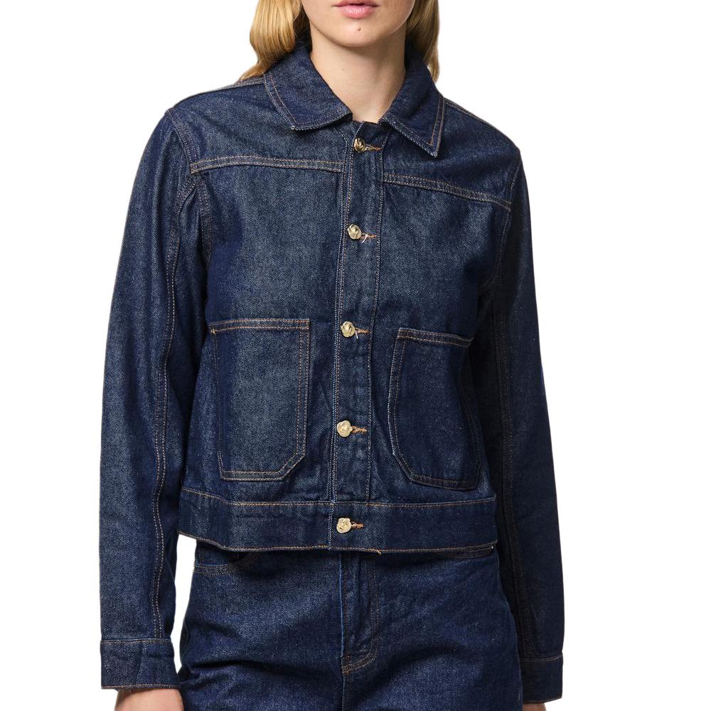 Veste en Jean Bleu Brut Femme Pieces Denim pas cher