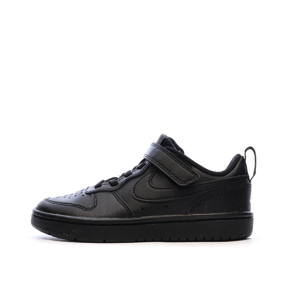 Baskets Noir Garçon Nike Court Borough Low Recraf pas cher