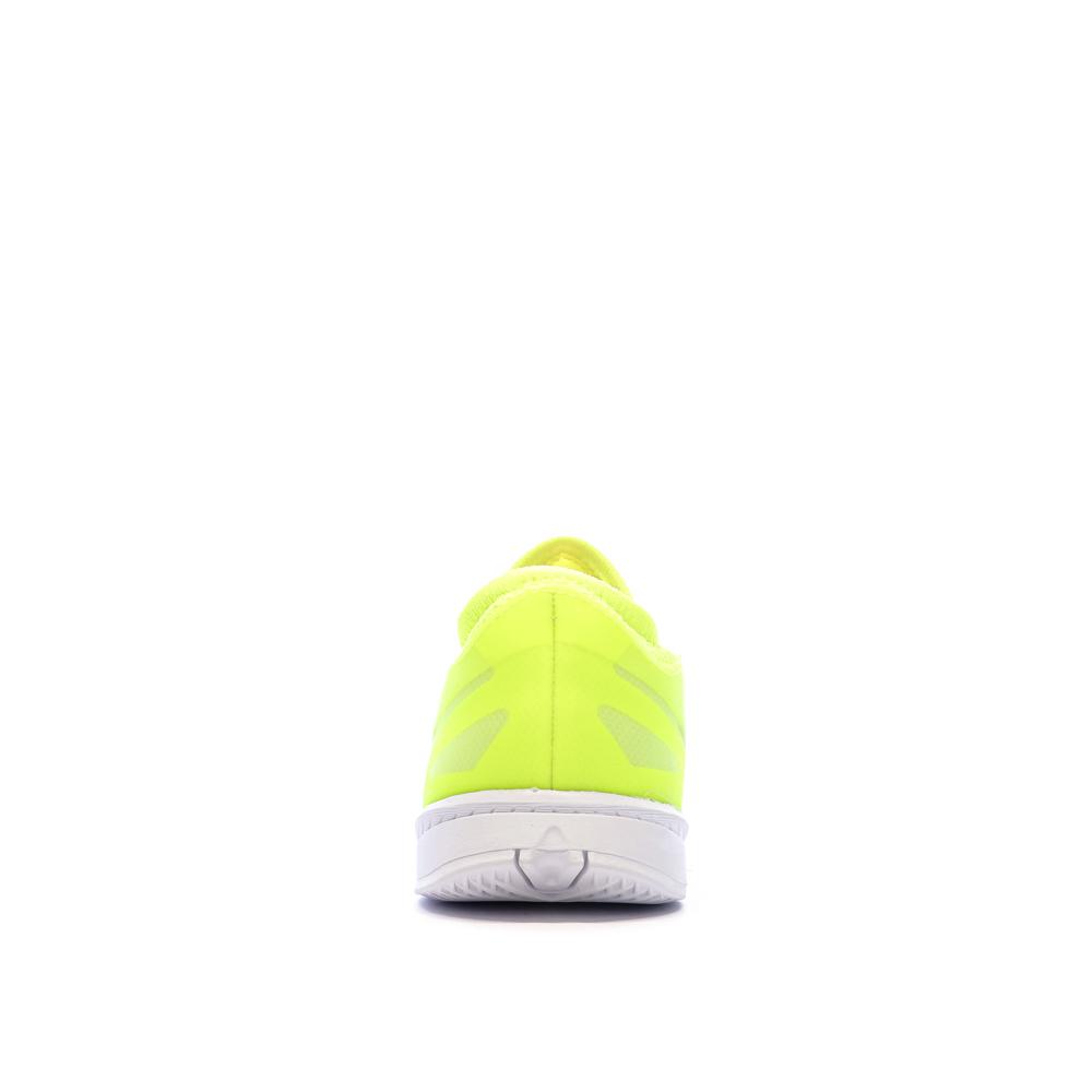 Chaussures de football Jaune Fluo Garçon Adidas X Crazyfast League vue 3