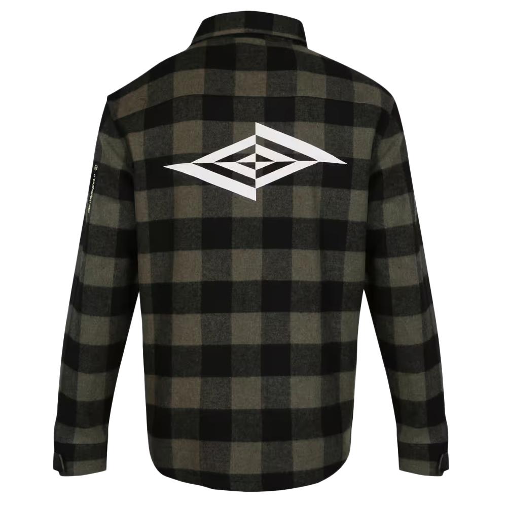 Veste Noire/Kaki Homme Umbro Flanel vue 2