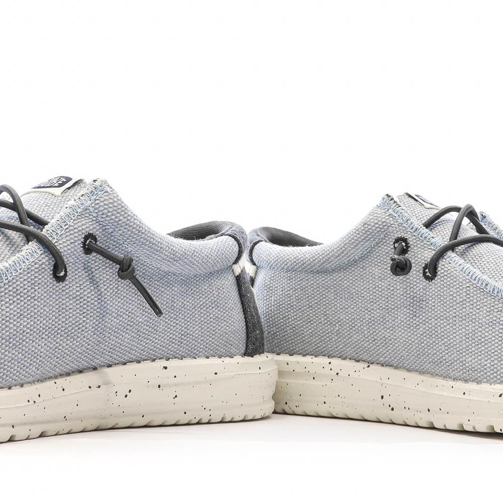 Chaussures Grises Clair Homme Hey Dude Wally Sport Mesh vue 7