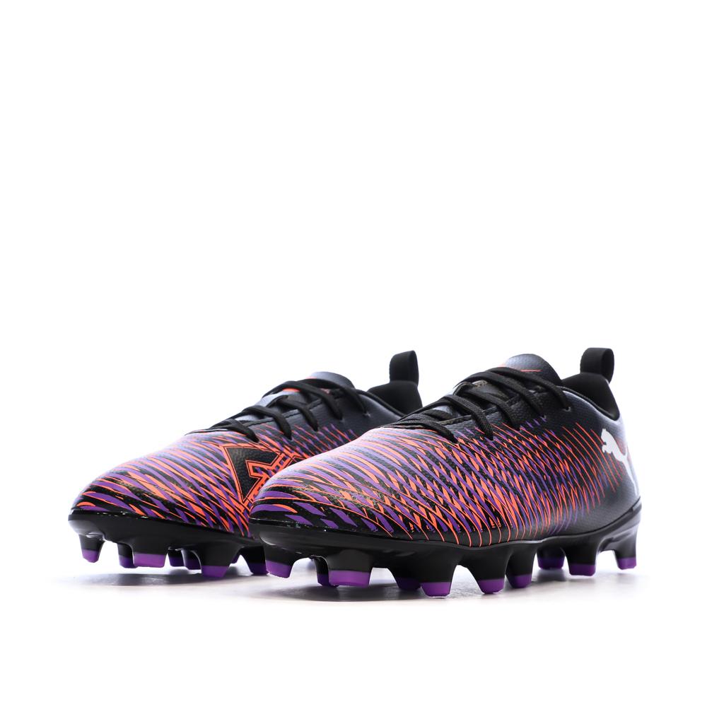 Chaussures de Foot Noir/Violet Junior Puma Future 8 Play FG/AG Jr vue 6