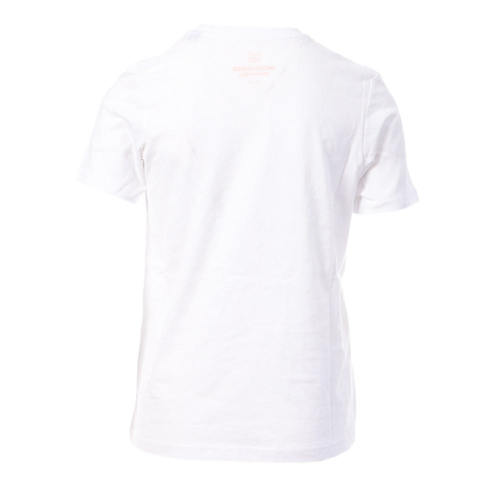 T-shirt Blanc Garçon Jack and Jones Tech vue 2