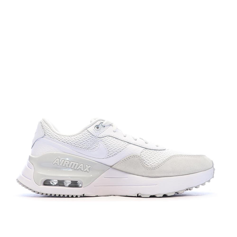 Baskets Blanches Homme Nike Air Max Systm vue 2