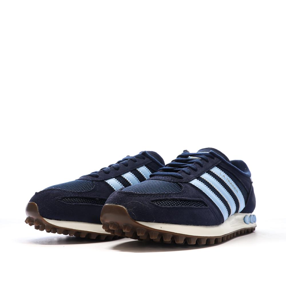 Baskets Marine/Bleu Homme Adidas La Trainer vue 6