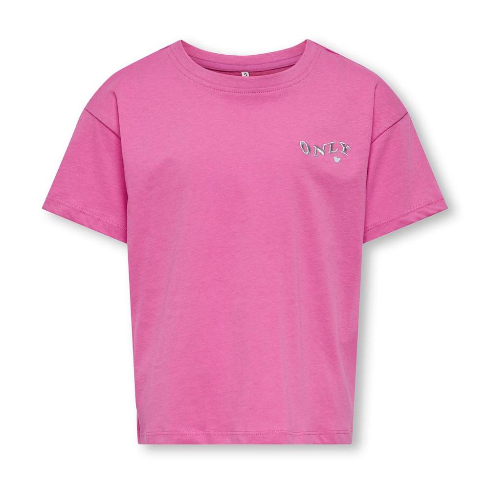 T-shirt Rose Fille Only Maiken Life pas cher