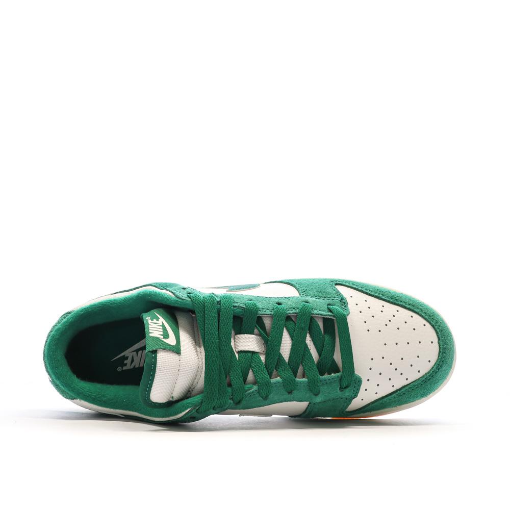 Baskets Blanches/Vertes Homme Nike Dunk Low vue 4