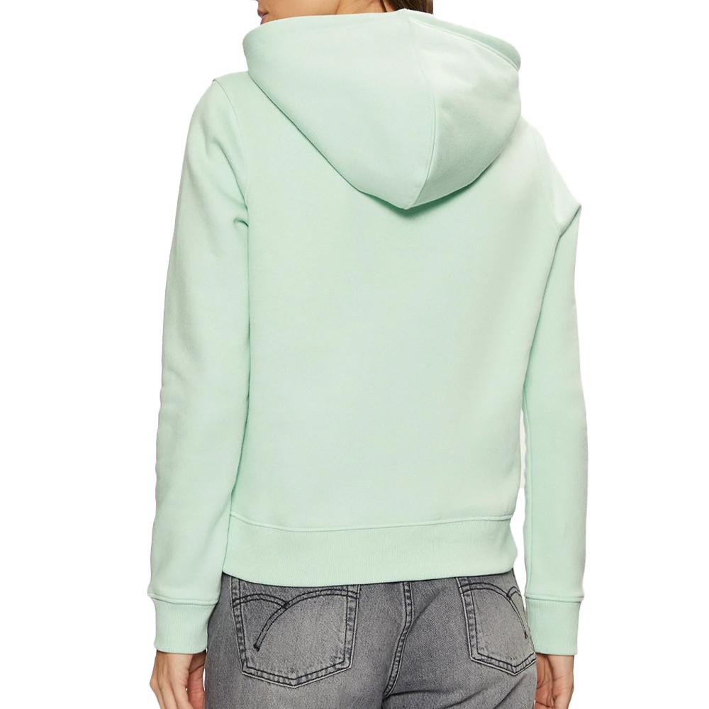 Sweat Vert Femme Guess Hood vue 2