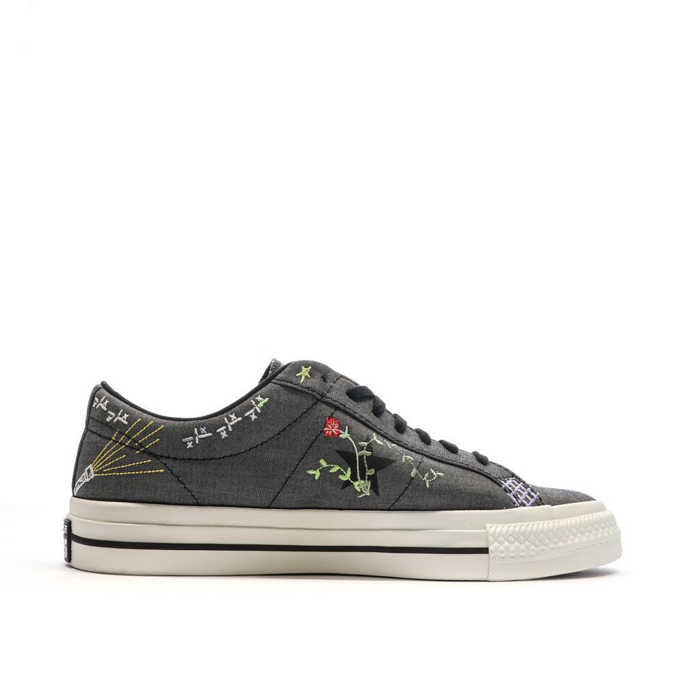 Baskets Noires loisirs Homme Converse One Star Pro A03666C vue 2