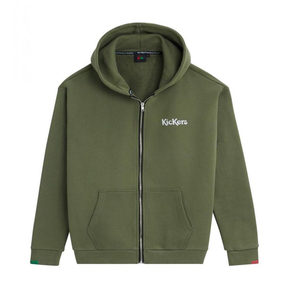 Sweat Zippé Kaki Homme Kickers Zip Up Hoody pas cher