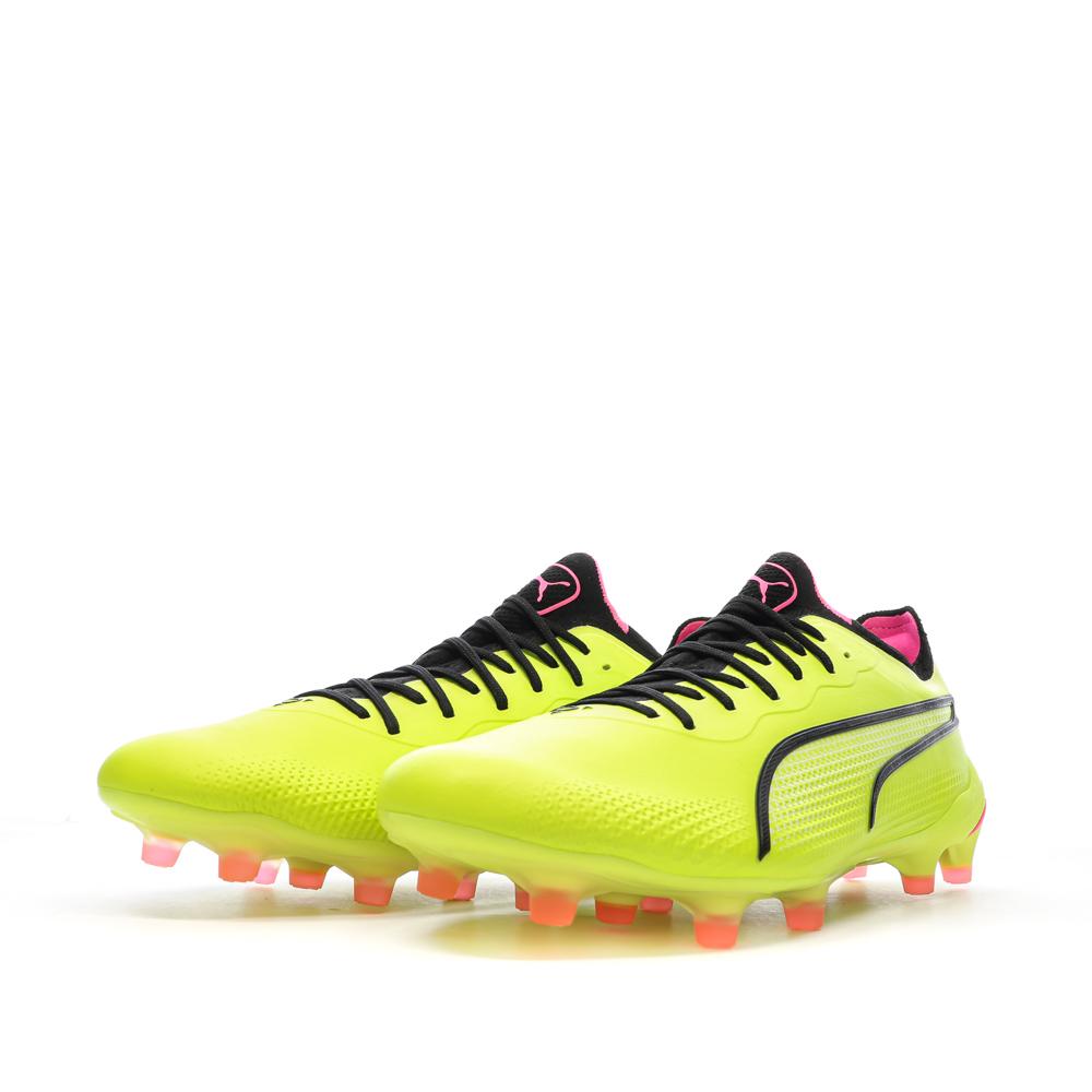 Chaussures de Foot Jaunes Homme Puma King Ultimate FG/AG vue 6