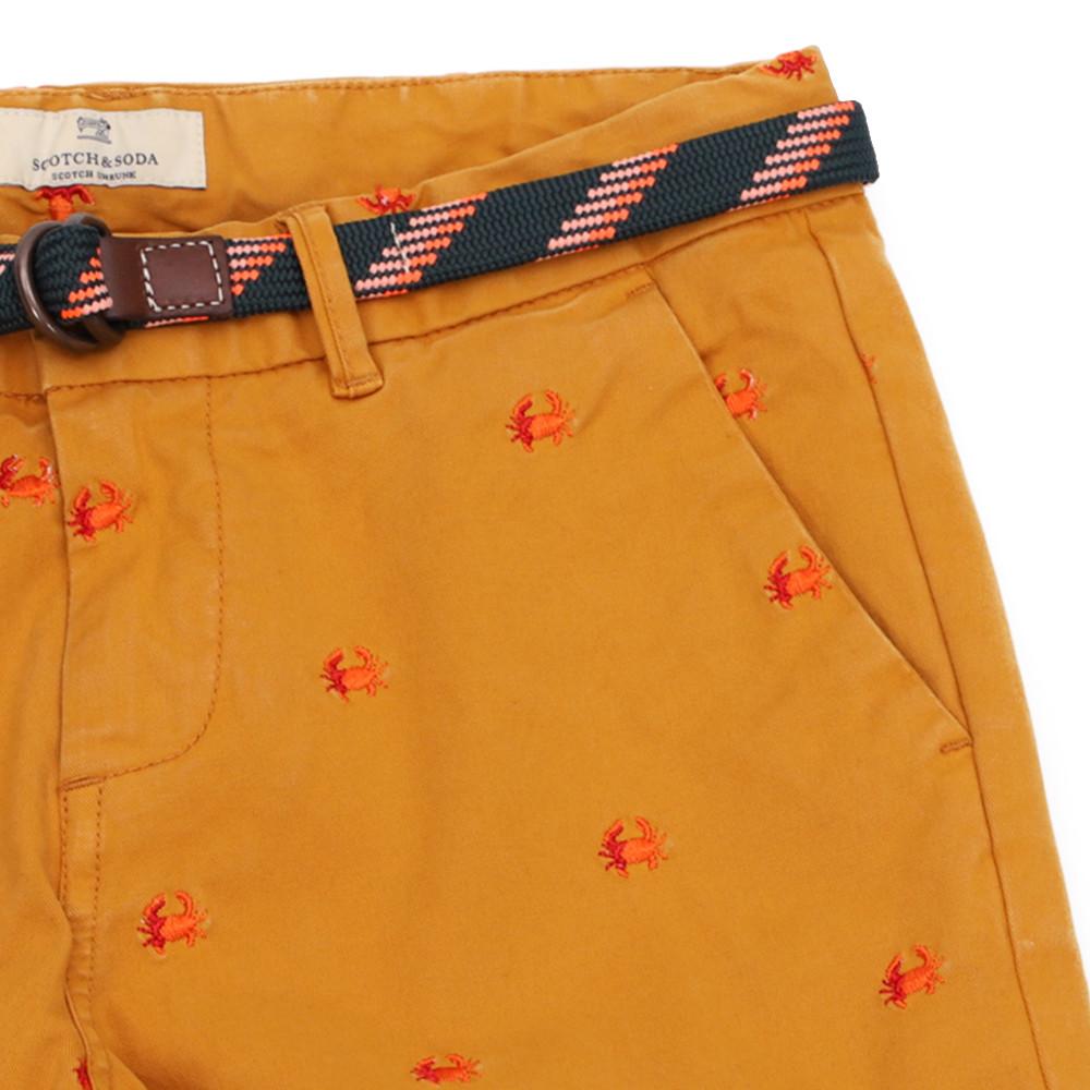 Pantalon chino Moutarde Garçon Scotch & Soda vue 3