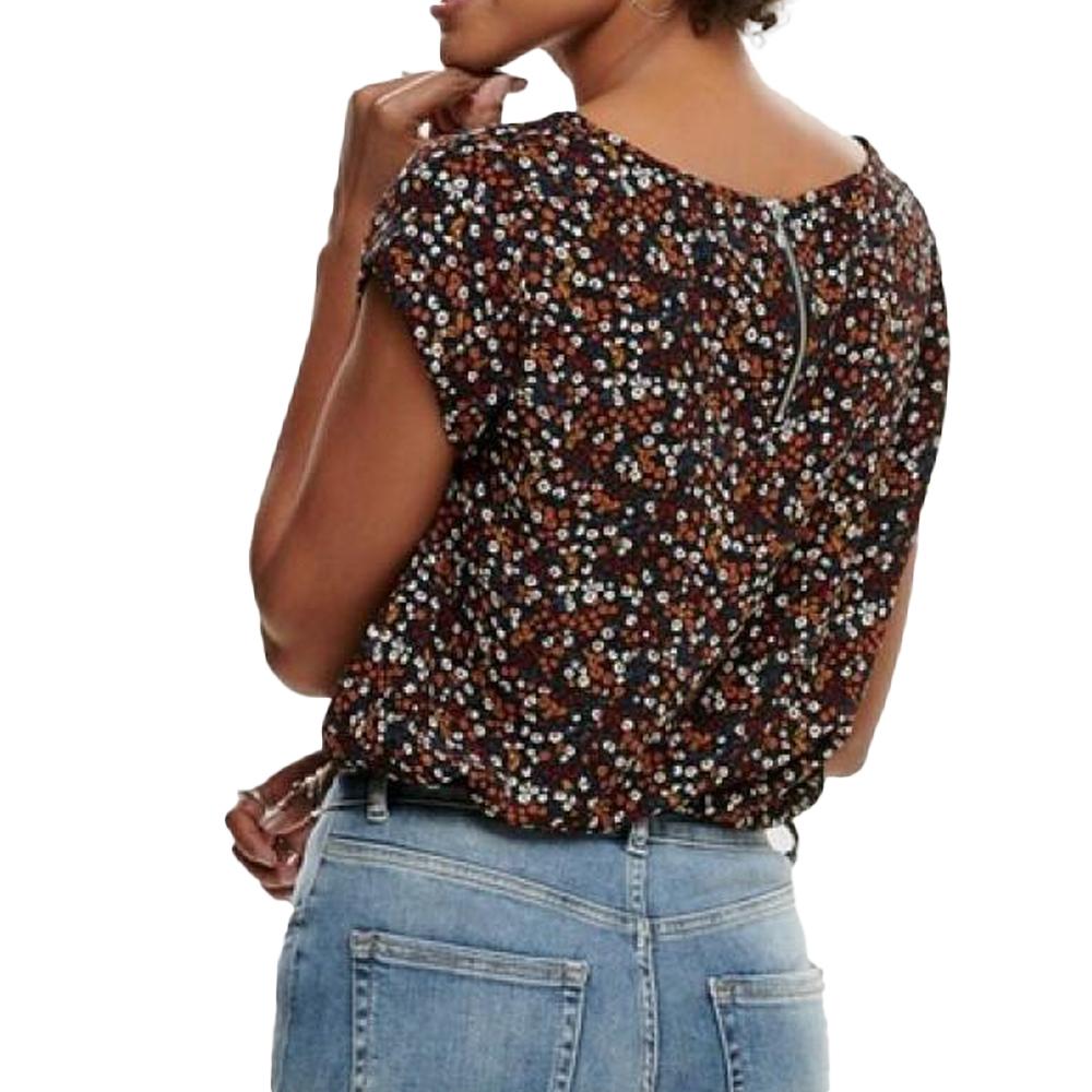 Top Imprimé Marine à fleurs Femme Only Vic vue 2