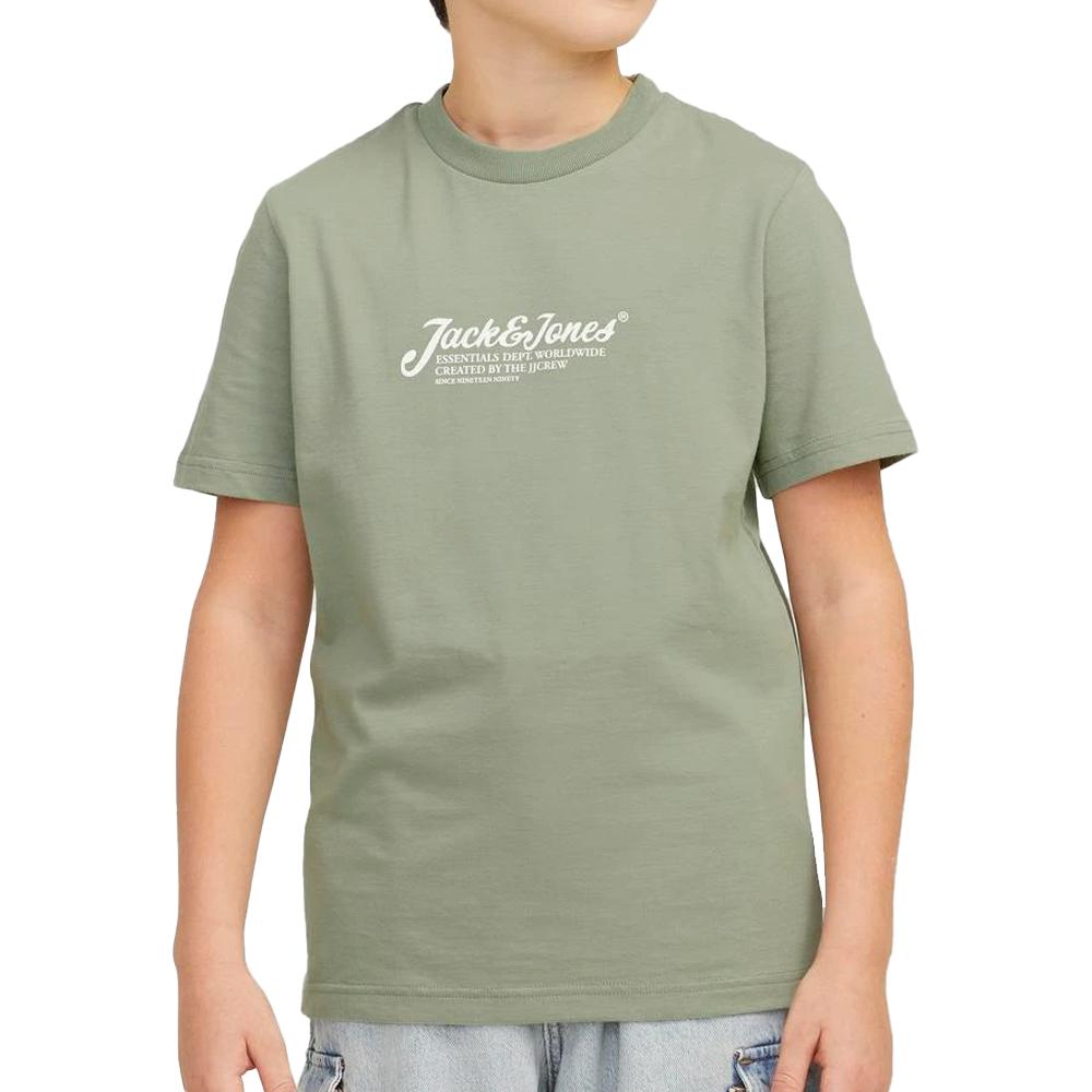 T-shirt Vert Garçon Jack & Jones Beau pas cher