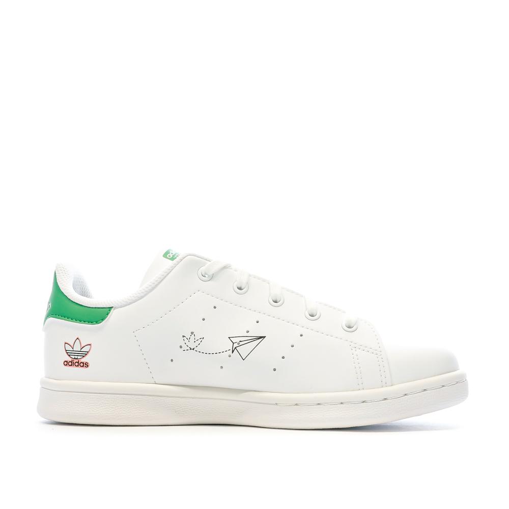 Baskets Blanches Fille Adidas Stan Smith FX5977 vue 2