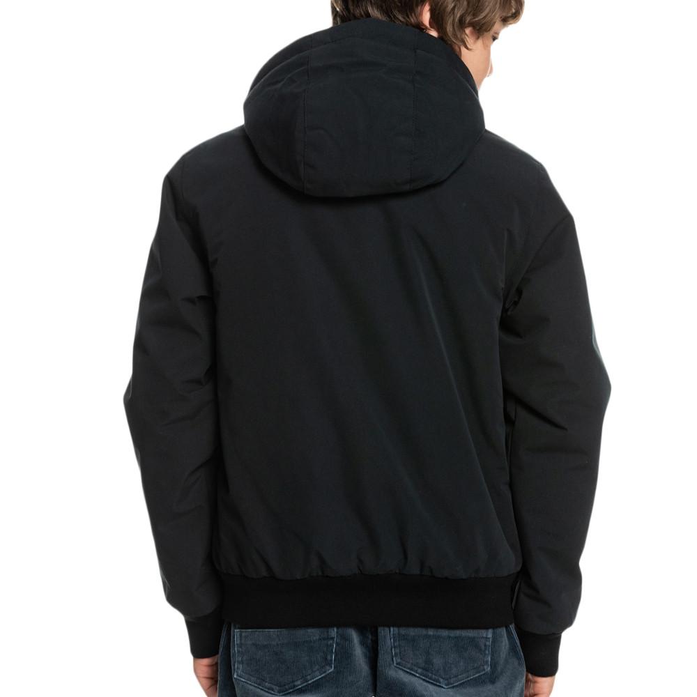 Blouson Noir Garçon Quiksilver Newbrooks vue 2