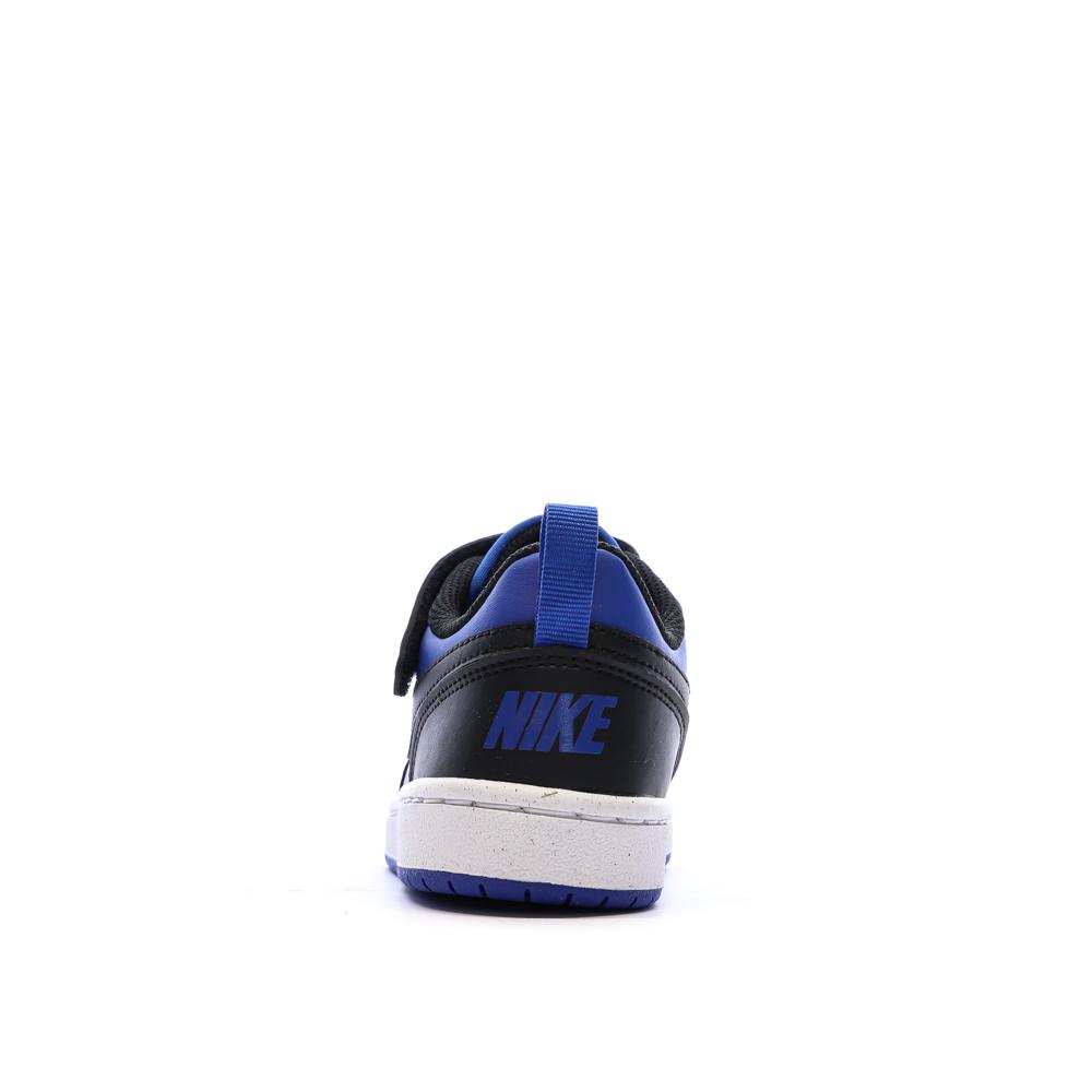 Baskets Noir/Bleu Garçon Nike Court Borough Low vue 6