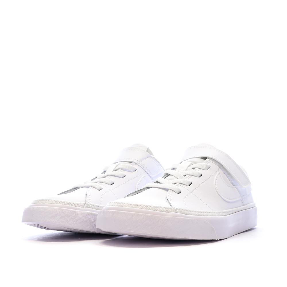 Baskets Blanches Fille Nike Court Legacy vue 6