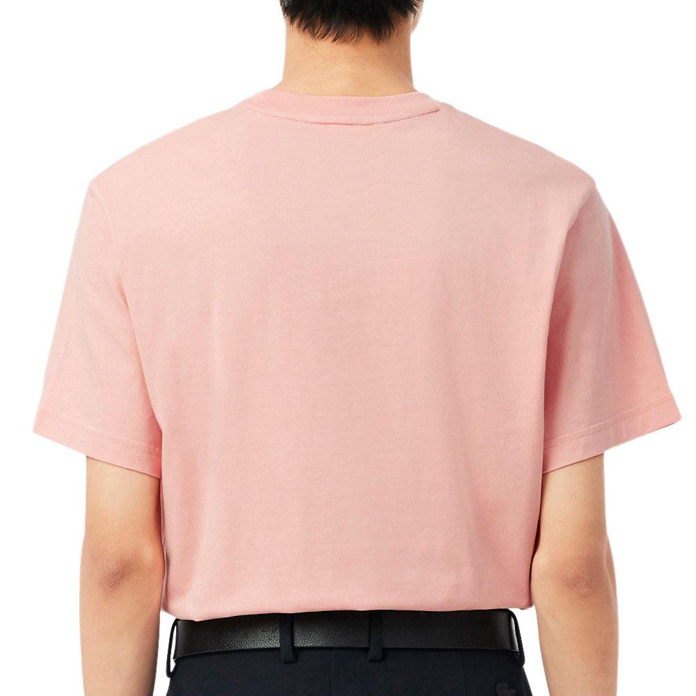 T-Shirt Rose Homme Lacoste Essentiel vue 2