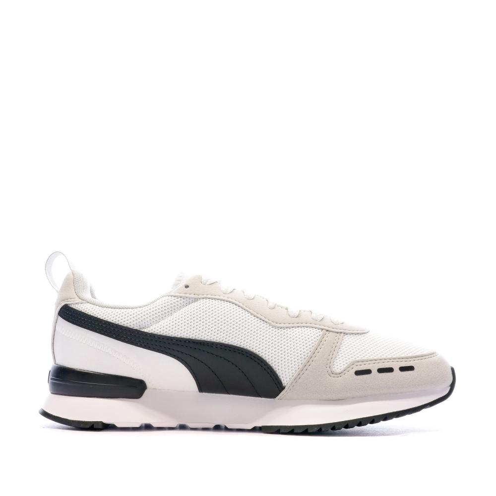 Baskets Blanches/Noir Homme Puma R78 vue 2