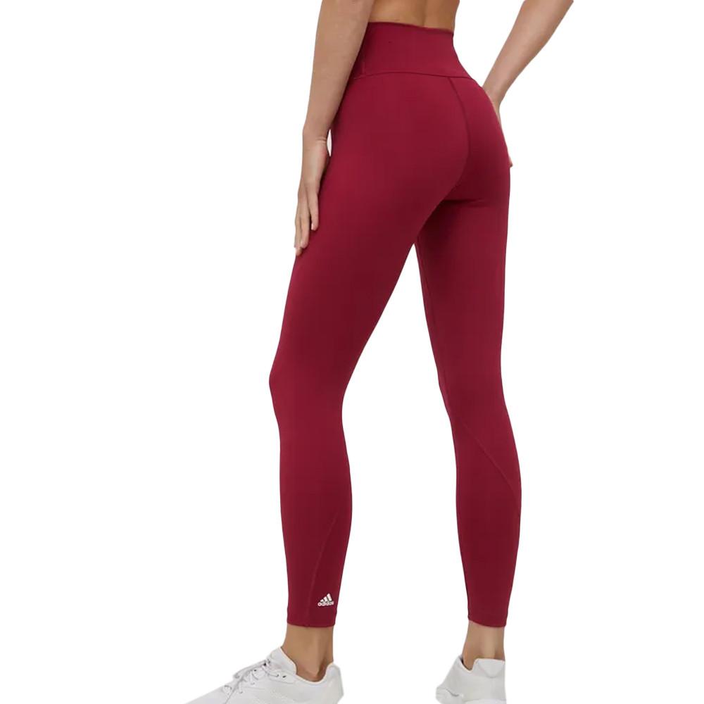 Legging Bordeaux Femme Adidas Optime 7/8 vue 2