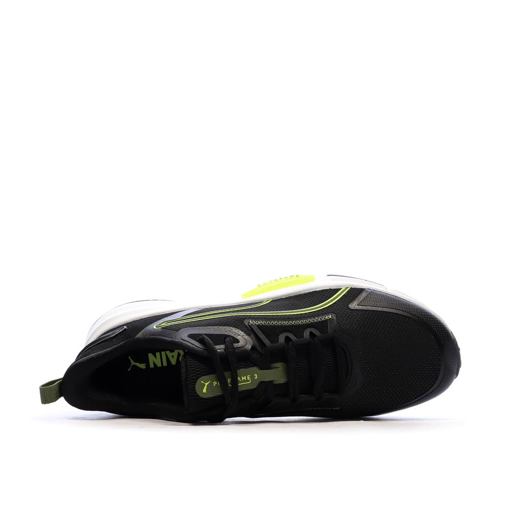 Zapatillas Puma Running Negro/Amarillo Para Hombre Pwrframe ver 4