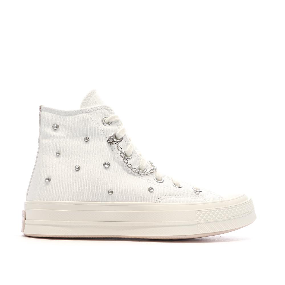 Baskets Blanches Femme Converse Chuck 70 A10304C vue 2