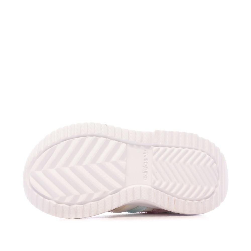 Basket Blanche/Rose Fille Bébé Adidas Retropy F2 El I vue 5