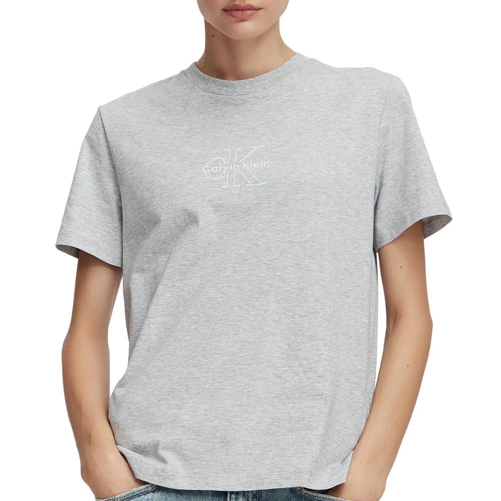T-Shirt Gris Femme Calvin Klein Classic Seasonal pas cher