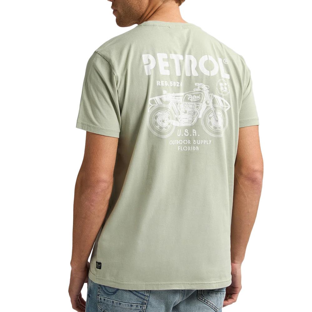 T-shirt Vert Homme Petrol Industries TSR125-9999 vue 2
