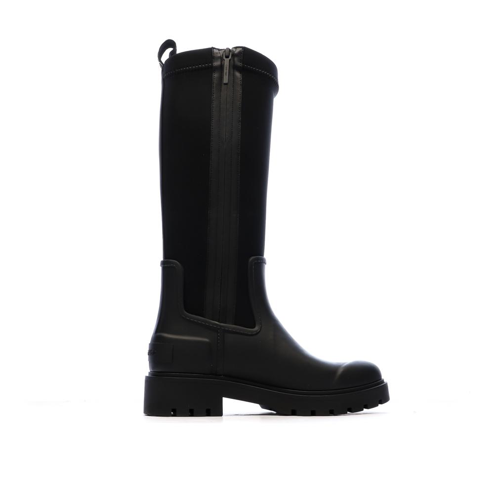 Bottes Noir Femme Calvin Klein Jeans High Rainboot Neopre vue 2