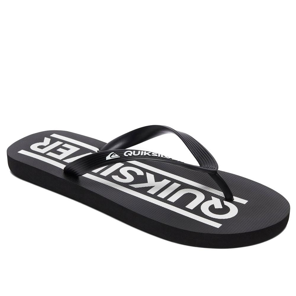 Tongs noir garçon Quiksilver Java vue 2