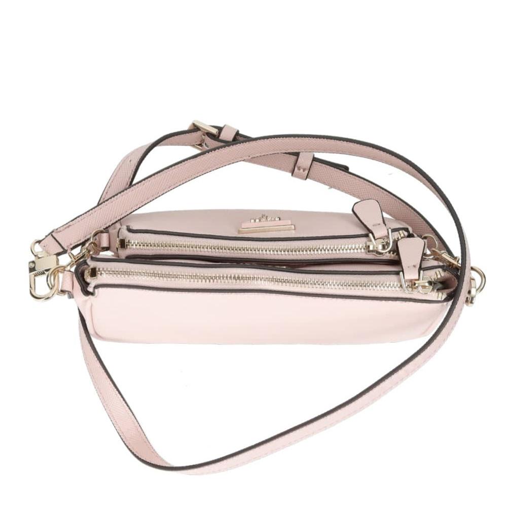 Sac à Bandoulière Rose Femme Guess Noelle Saffiano vue 4