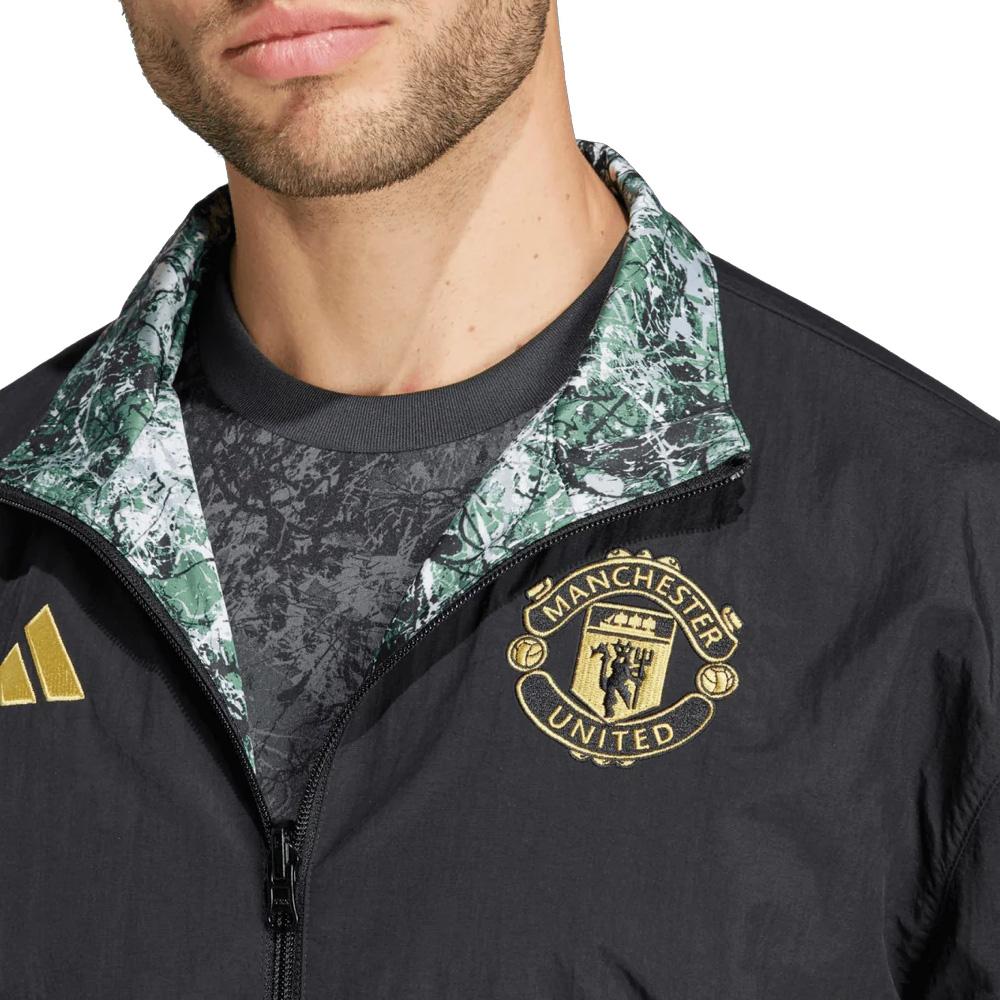 MANCHESTER UNITED Veste Noire Homme Adidas vue 4